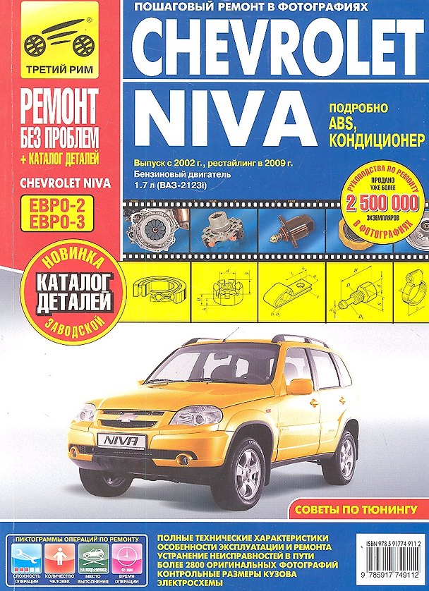 Книга Chevrolet Niva: Руководство по эксплуатации, техническому обслуживанию и ремонту + каталог деталий (И.С. Горфин) — 1