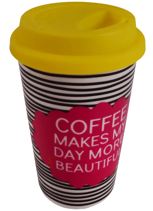 Стакан керамический Coffee makes my day (ПВХ бокс) 2580894 — 1