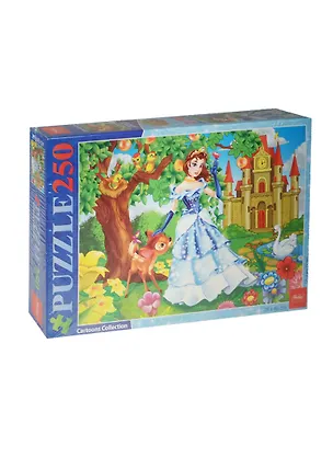Пазлы 250 А3ф Принцессы (250П33_09229) (28х40см) (3+) (Hatber) (коробка) 2488619