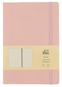 Книга для записей А4- 96л кл. "Joy Book. Сахарная вата" иск.кожа, тв.переплет, ляссе, резинка, инд.уп.