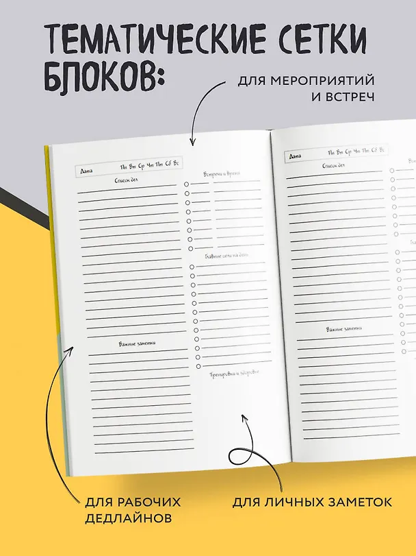 Ежедневник недатированный «Сильная аура/слабая аура» А5, 72 листа, Эксмо 3120536 — 4