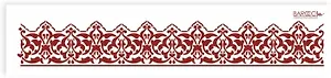 Трафарет пластиковый многоразовый Бордюр арабский (8х52) (Б-08)