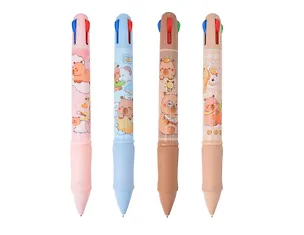 Ручка шариковая 04цв. "Капибара", ассорти 3115718