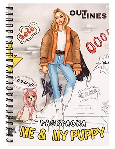 OUTLINES. Раскраска «Me & My Puppy»