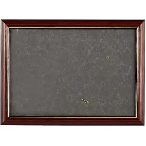 Рама со стеклом, дерево, коричневая с золотом, 21 х 30 см