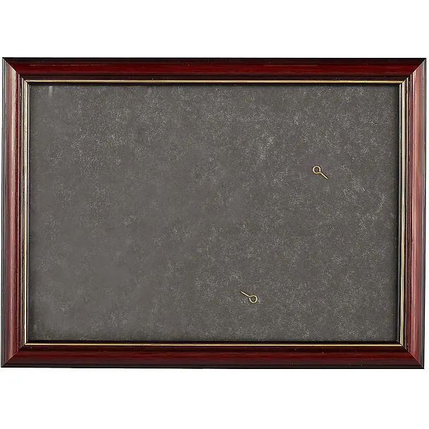 Рама со стеклом, дерево, коричневая с золотом, 21 х 30 см 225149 — 1