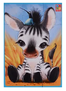 Игровой набор, ТМ Vladi Toys, Мягкие пазлы А5 Зебрик