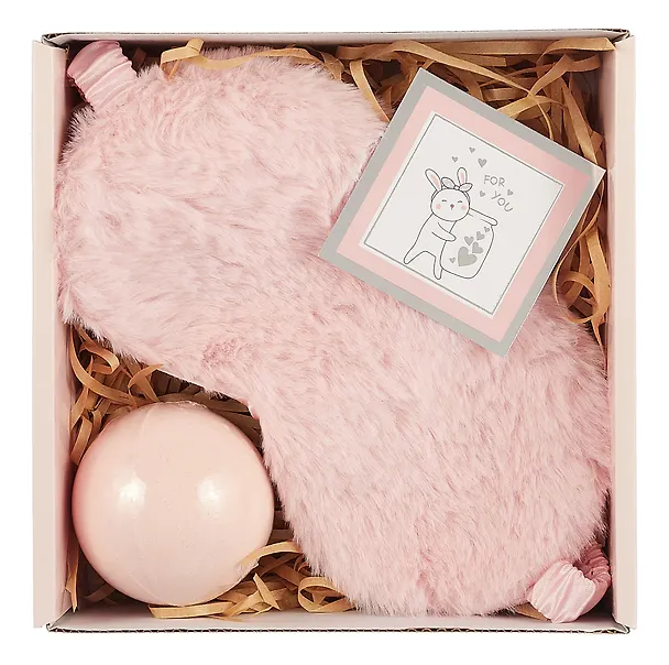 Подарочный набор Peach Dream (бомбочка, маска для сна, открытка) (16х16) (12-Guangfa-P1) 3048004 — 3