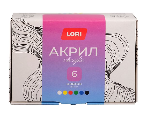 Краски акриловые «Классика», 6 цветов 3150825 — 1