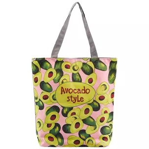 Сумка на молнии Avocado style (38х35) (текстиль, флис) — 2599058 — 1