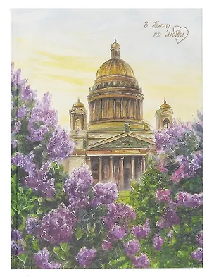 Книга для записей А4 200л кл. "Питер в цвету" 7БЦ, мат.лам, офсет 3066372