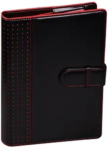 Ежедневник недатированный "Сариф" черный / "Виннер" красный
