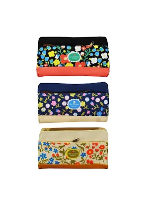 Косметичка Цветы тканевая с молнией (19х11) 2457816