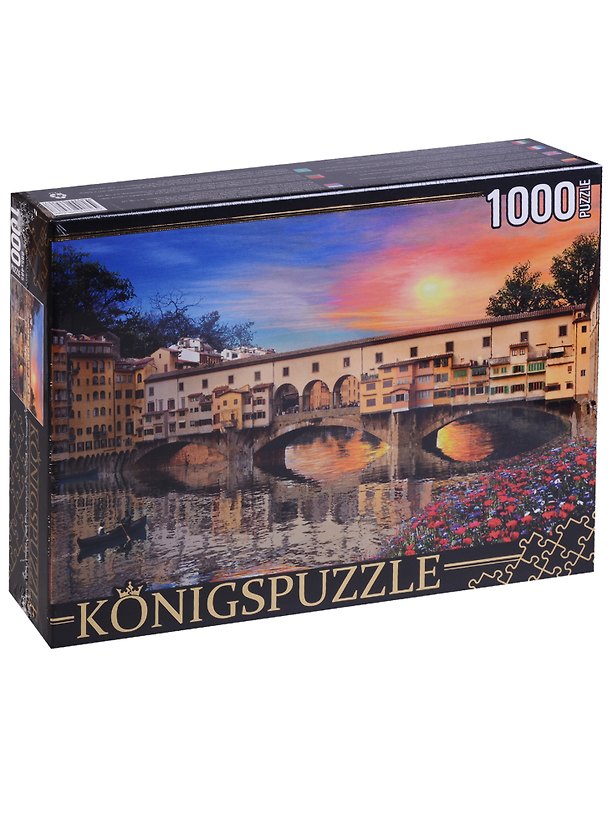 Пазл «Флоренция Мост Понте Веккьо» 1000 элементов, KonigsPuzzle 2640661 — 1