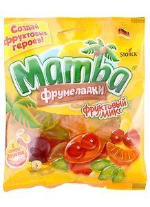 Мармелад жевательный Мамба, Фруктовый микс, 72г