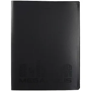 Папка 40ф А4 "MEGAPOLIS" пластик, черный, Erich Krause