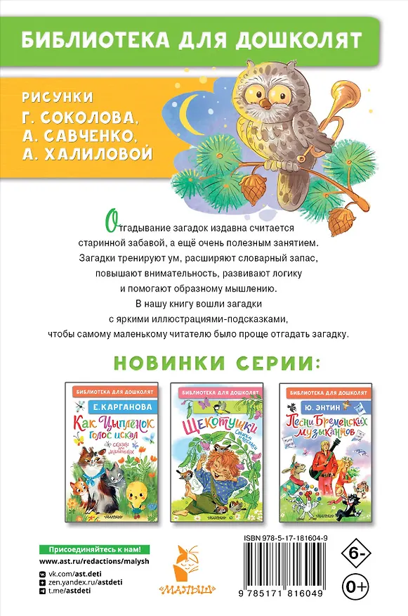 Книга Загадки для малышей (Марина Дружинина) — 2