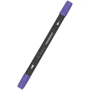 Маркер акварельный "Сонет", двухсторон., кисть и тонкий наконечник, ультрам. фиолет., сонет