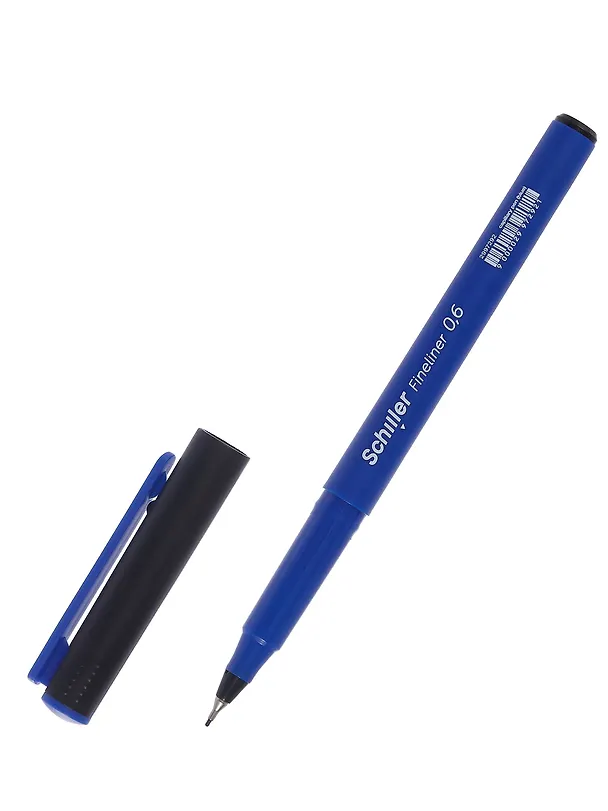 Ручки капиллярные синие 12шт "Fineliner" 0,6мм, Schiller 3078440 — 7