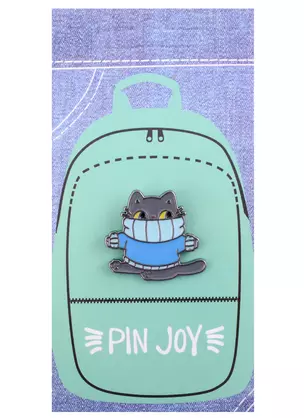 Значок Pin Joy Котик в свитере (металл) (12-08599-927) — 2877825 — 1