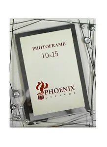 Фоторамка из стекла для фото 10х15 прозрачная Капли (35734)