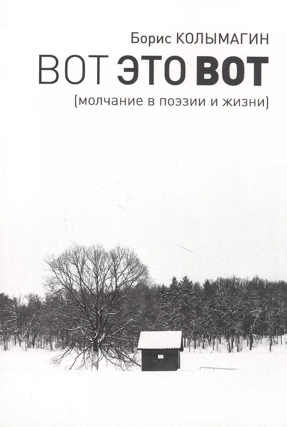 Вот это вот. Молчание в поэзии и жизни