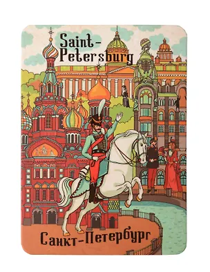 Сувенир МАГНИТИК Магнит Санкт-Петербург: «Спас-на-Крови» 68*95мм 318785