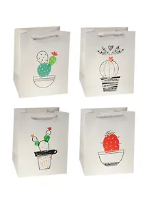 Пакет подарочный бумажный А5 18*23*10 "Кактус", нейтр., мат. ламинат, Kairui