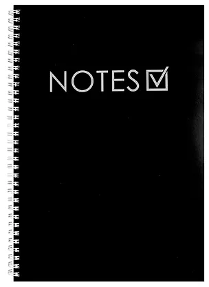 Тетрадь в клетку Listoff, "New day. Черный", А4, 80 листов 2900683