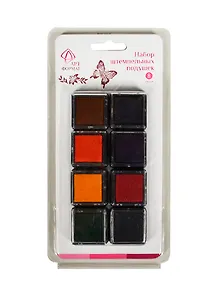 Набор штемпельных подушек (AF05-111-08) (074491) (8цв.) (блистер)