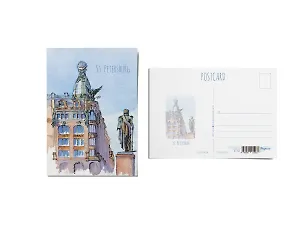 Почтовая открытка "Дом Книги", акварель