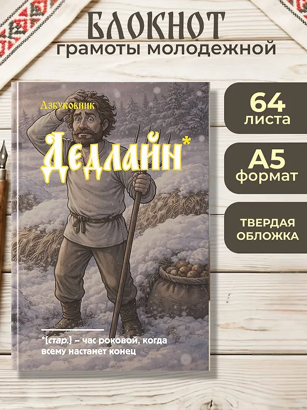 Книга для записей в линейку "Азбуковник. Дедлайн", А5, 64 листа 3150380 — 3