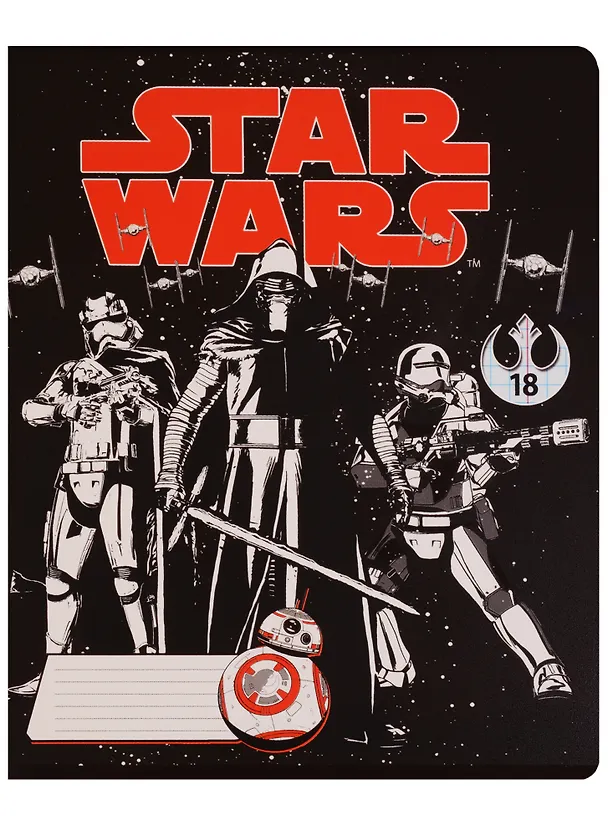 Тетрадь 18л кл. "Star wars" Уф-лак, ассорти, Star Wars 242404 — 1