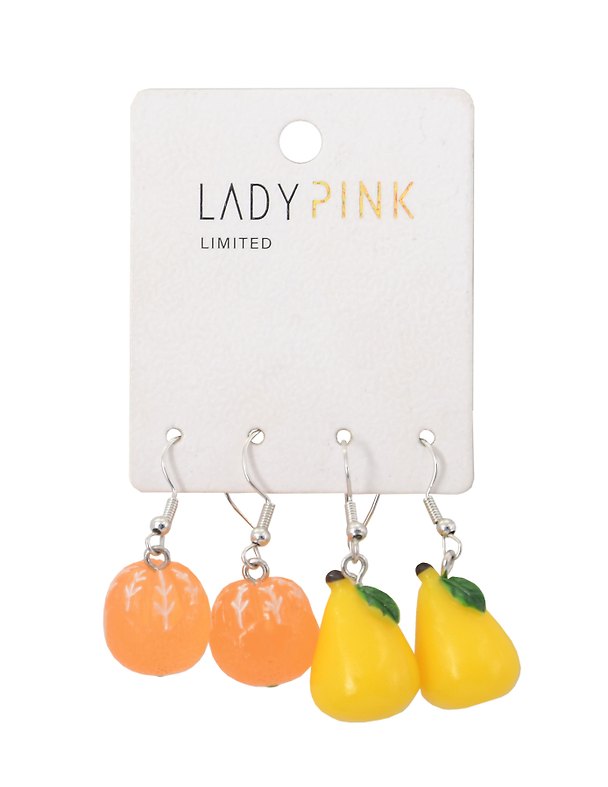 Набор серег `LADY PINK` FRUITS 2 пары (225137) 3002587 — 1