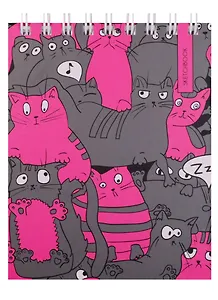 Скетчбук A6 80 листов "Кототерапия (графика)"