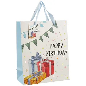 Пакет А4 32*26*10 "Birthday Party" нейтр., бум.мат.ламинат