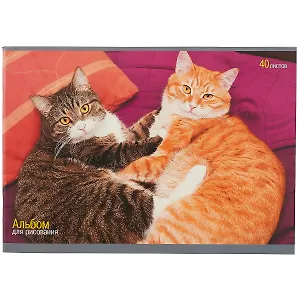 Альбом для рисования Unnika, "Теплые объятия", А4, 40 листов, на скрепке