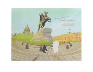 Папка пластиковая на резинке А4 Comix TRAVELLING Санкт-Петербург