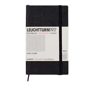 Записная книжка A6 61л кл. "Classic" мягк.обл., черный, Leuchtturm1917