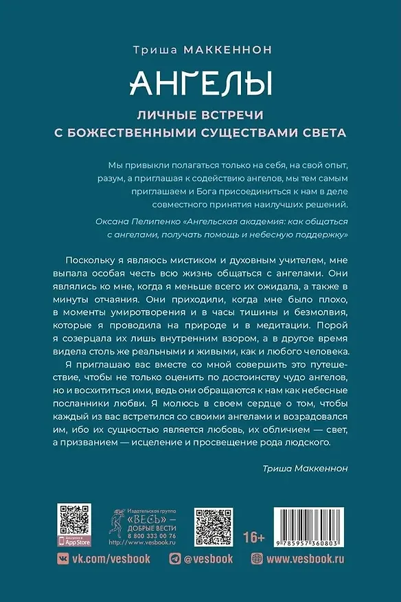 Книга Ангелы. Личные встречи с Божественными Существами Света (Триша Маккеннон) — 2