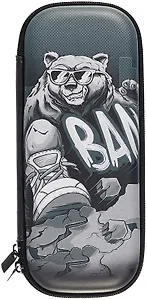 Пенал-косметичка Феникс+, "Крутой гризли", на молнии