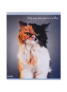 Тетрадь в клетку Unnika, "Кот - всему голова", 48 листов, в ассортименте