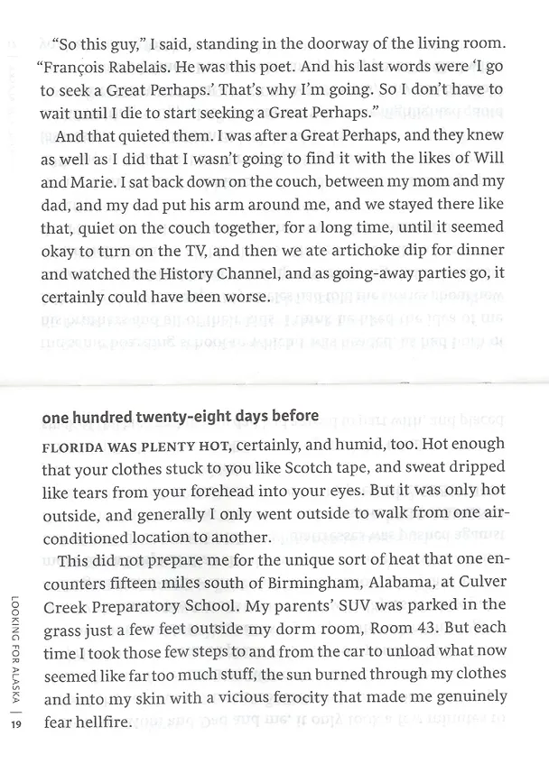 Книга Looking for Alaska (Джон Грин) — 4