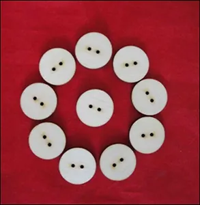 Пуговицы круглые для творчества (13623) (25мм) (10шт) (упаковка)