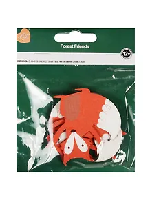 Фигурки для скрапбукинга на подложке в пакете, 4 шт, лиса (11-24942-J2)