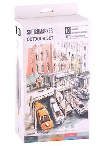 Маркеры 10цв "Outdoor" карт.кор., Sketchmarker