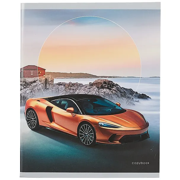 Тетрадь общая «Sports car» в ассортименте, 80 листов в клетку, А5 - Listoff 259583 — 3