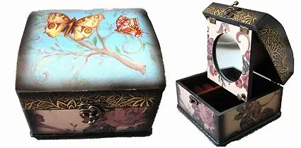 Шкатулка для украшений с зеркалом, 15х16х12 см (29112) 2394036 — 1