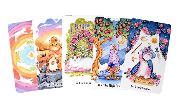 Книга CATICORN TAROT (78 карт+путеводитель) (Памела Чен) — 3
