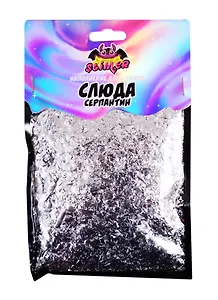 Наполнение для слайма Слюда-серпантин серебро ТМ Slimer, пластик
